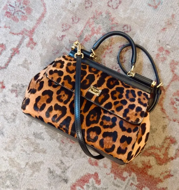 Dolce & Gabbana — Sicily bag in animal-print calf hair