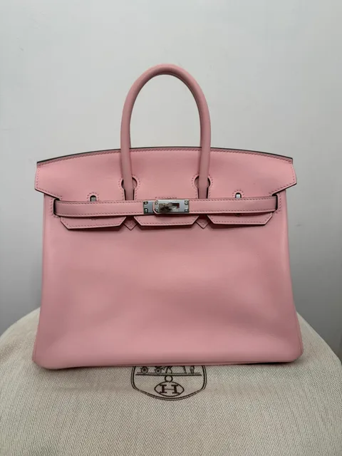 Hermès — Birkin 25 in Swift leather, Rose Jaipur