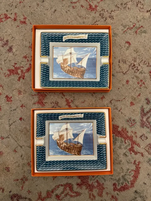 Hermès — Christopher Columbus anniversary valet trays