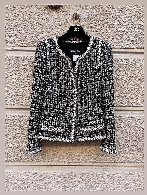 Chanel — The Jacket in black and white tweed